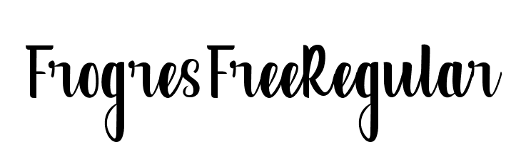 FrogresFreeRegular  font caratteri gratis