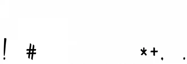 FrogresFreeRegular Font OTHER CHARS