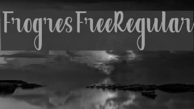 FrogresFreeRegular Font examples