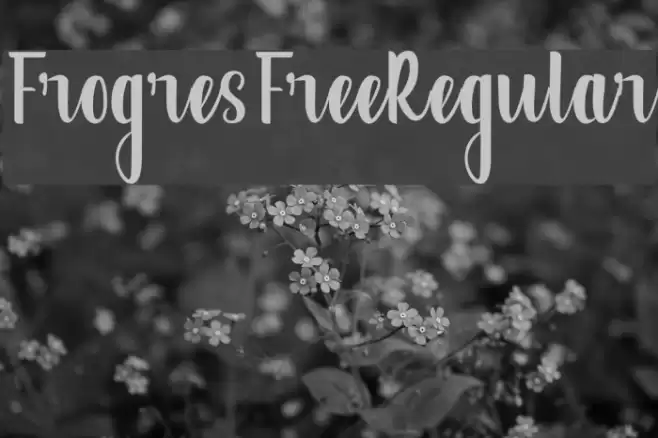 FrogresFreeRegular Font examples