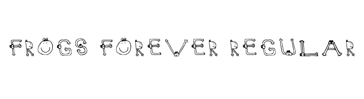 Frogs Forever Regular  baixar fontes gratis