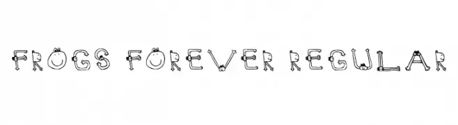 Frogs Forever Regular  नि: शुल्क फ़ॉन्ट्स डाउनलोड