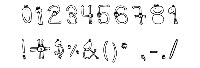 Frogs Forever Regular Font OTHER CHARS