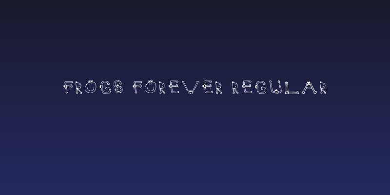 Frogs Forever Regular Social Header