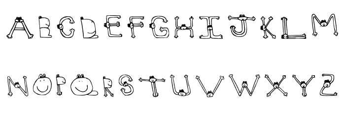 Frogs Forever Regular Font LOWERCASE