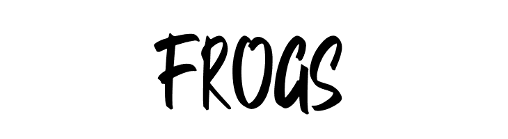 Frogs  フリーフォントのダウンロード