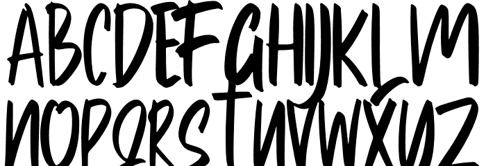 Frogs Font UPPERCASE