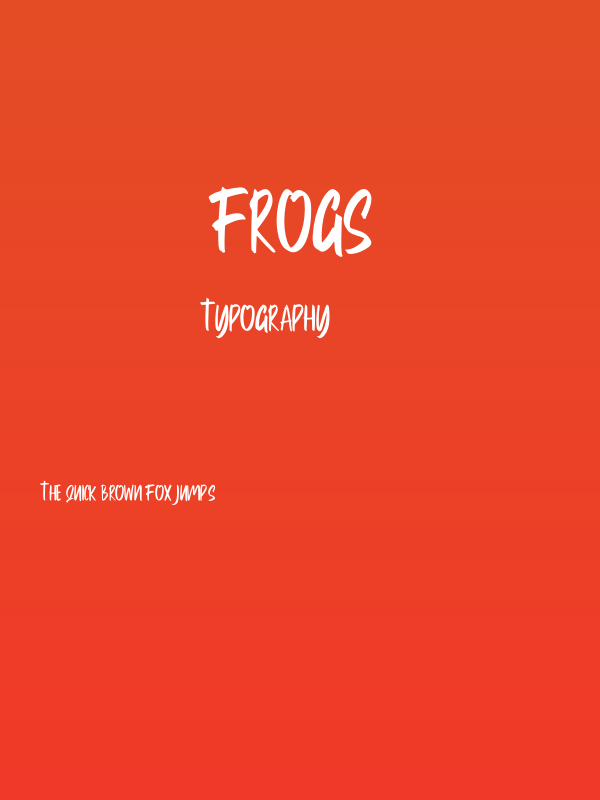 Frogs Poster