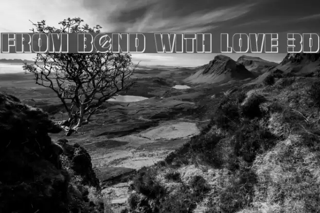 From BOND With Love 3D Font examples