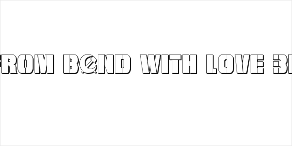 From BOND With Love 3D Logo