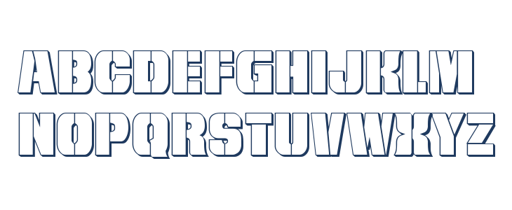 From BOND With Love 3D Lowercase