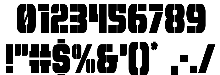 From BOND With Love Condensed フォント その他の文字