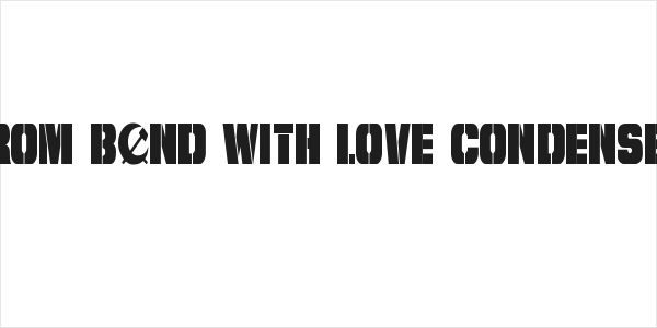 From BOND With Love Condensed Logo
