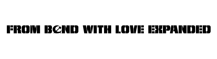 From BOND With Love Expanded  Free Fonts Download