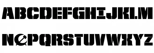 From BOND With Love Expanded Schriftart Groß