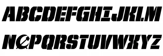 From BOND With Love Italic Polices MAJUSCULES