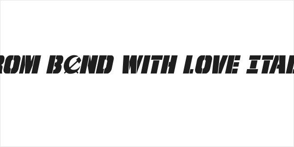 From BOND With Love Italic Logo