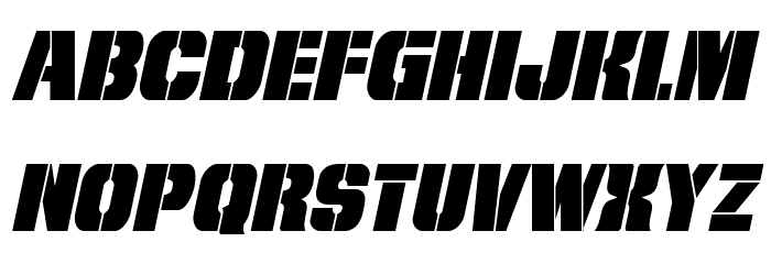 From BOND With Love Italic Font LOWERCASE