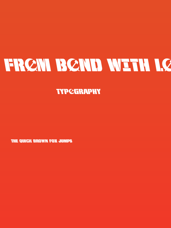 From BOND With Love Leftalic Poster