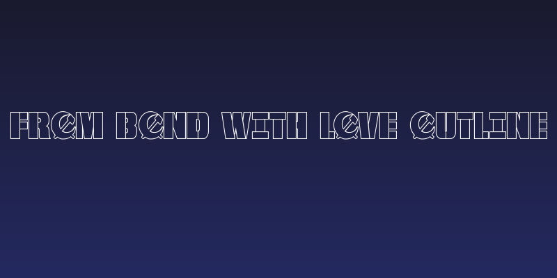 From BOND With Love Outline Social Header