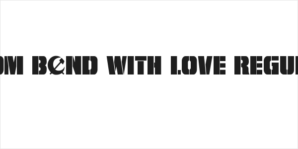 From BOND With Love Regular Logo