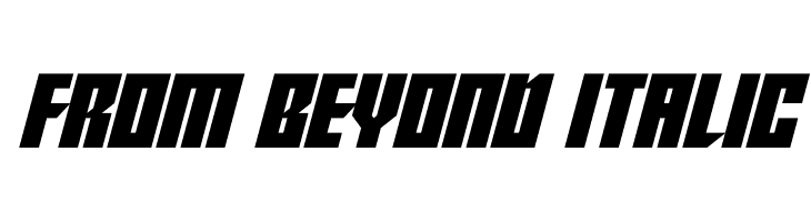 From Beyond Italic  フリーフォントのダウンロード