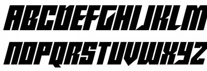 From Beyond Italic 字体 大写