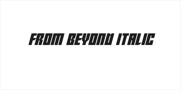 From Beyond Italic Logo
