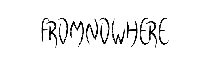 From Nowhere Font