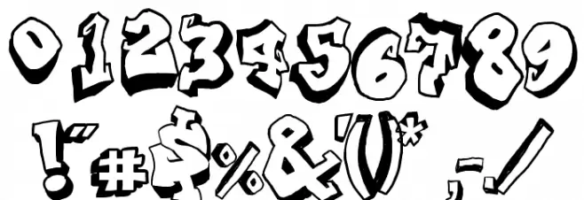 From Street Art Font OTHER CHARS