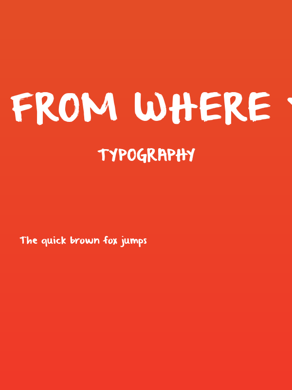 From Where You Are Poster