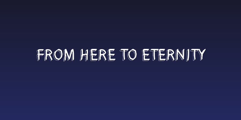 From here to eternity Social Header
