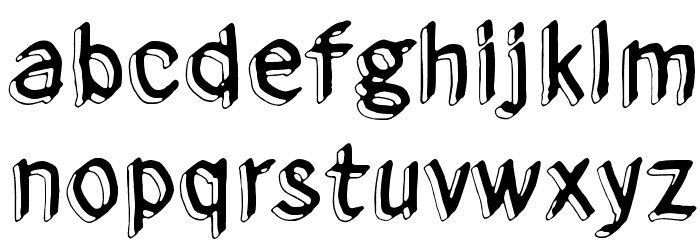 From here to eternity Font LOWERCASE
