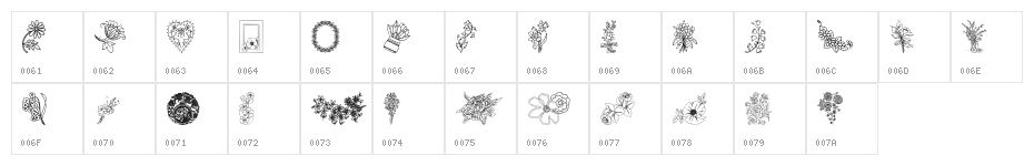 From the garden Character Map