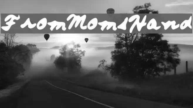 FromMomsHand Font examples