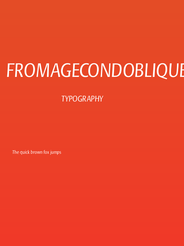 FromageCondOblique Poster