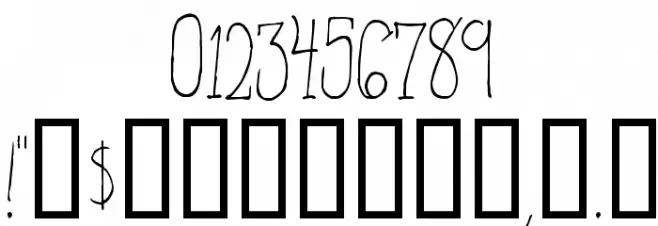 FromtheWoods-Regular Font OTHER CHARS