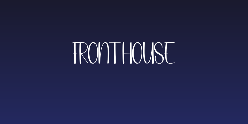 Front House Social Header
