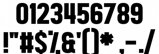 Front Page Neue Шрифта ДРУГИЕ символов