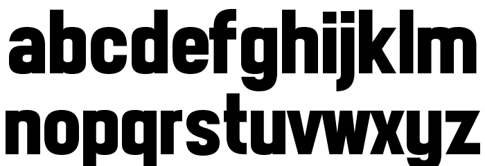 Front Page Neue Font LOWERCASE