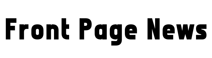 Front Page News Font
