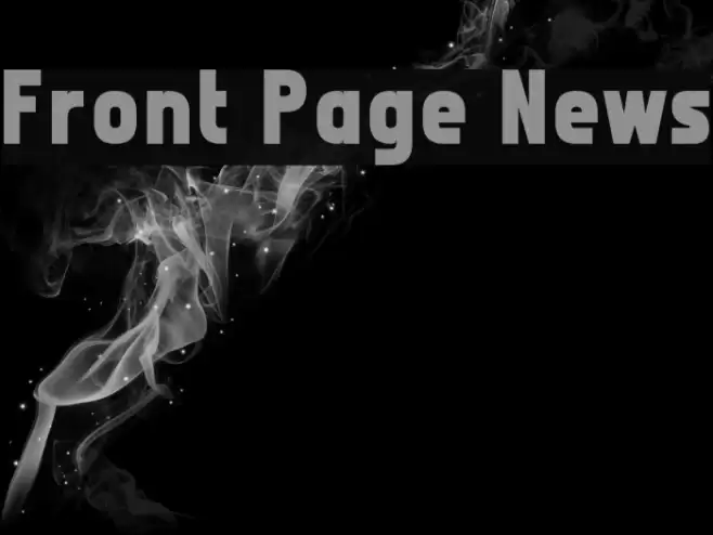 Front Page News Font examples