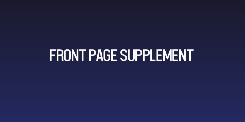 Front Page Supplement Social Header
