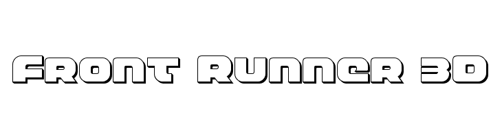 Front Runner 3D  नि: शुल्क फ़ॉन्ट्स डाउनलोड