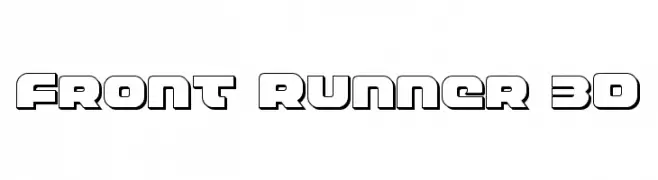 Front Runner 3D  Fuentes Gratis Descargar