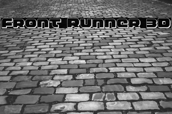 Front Runner 3D Font examples
