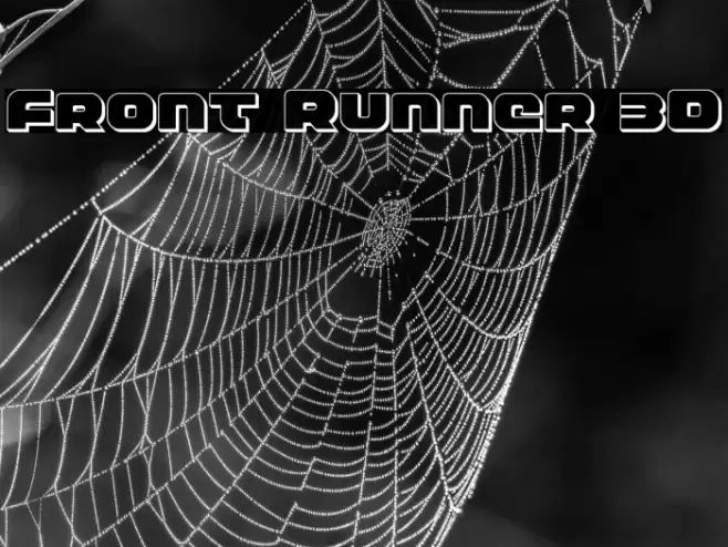 Front Runner 3D Font examples