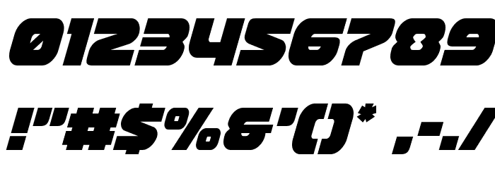Front Runner Condensed Italic Font OTHER CHARS