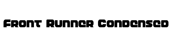 Front Runner Condensed  font caratteri gratis