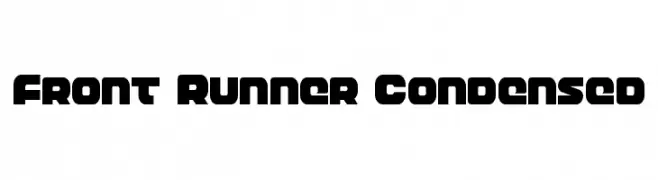 Front Runner Condensed  Fuentes Gratis Descargar